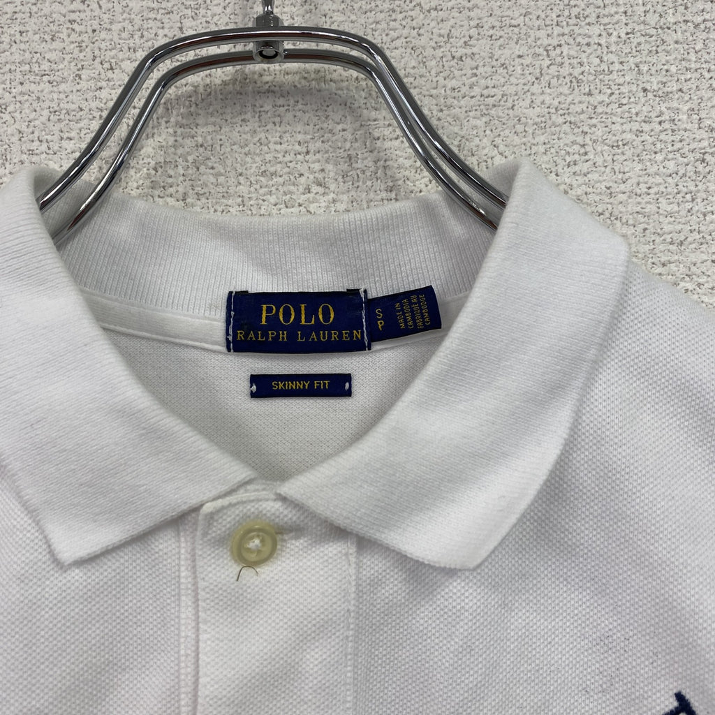 POLO RALPH LAUREN　ポロラルフローレン　半袖ポロシャツ　ビッグポニー　白　ホワイト　Sサイズ