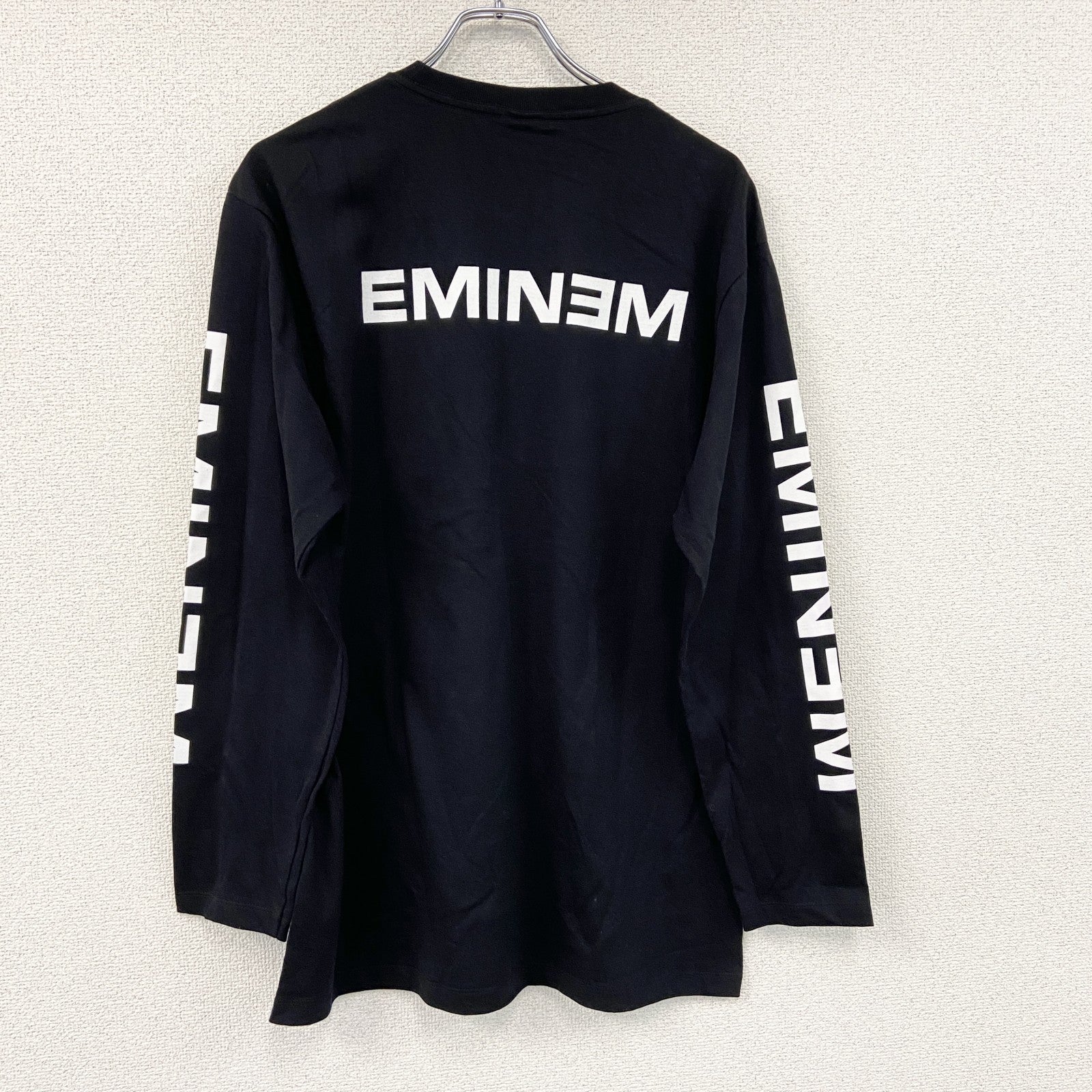ROCK Yeah　EMINEM　エミネム　長袖Tシャツ/ロンT　黒　ブラック　Lサイズ