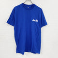 00s　アサヒビール　半袖プリントTシャツ　ヴィンテージ　青　ブルー　Lサイズ