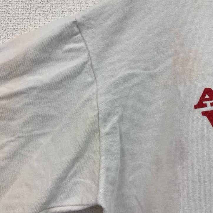 90s　anvil　半袖プリントTシャツ　シングルステッチ　ヴィンテージ　白　ホワイト　Lサイズ