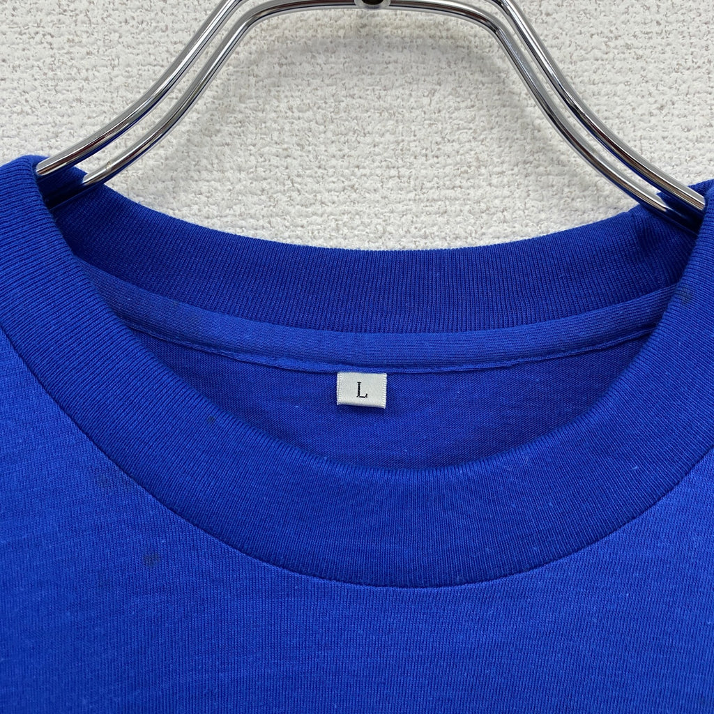 00s　アサヒビール　半袖プリントTシャツ　ヴィンテージ　青　ブルー　Lサイズ