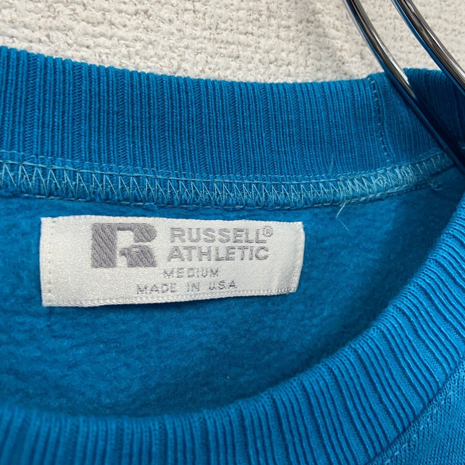 90s～　RUSSELL ATHLETIC　ラッセル　スウェット/トレーナー　ヴィンテージ　青　ブルー　Mサイズ