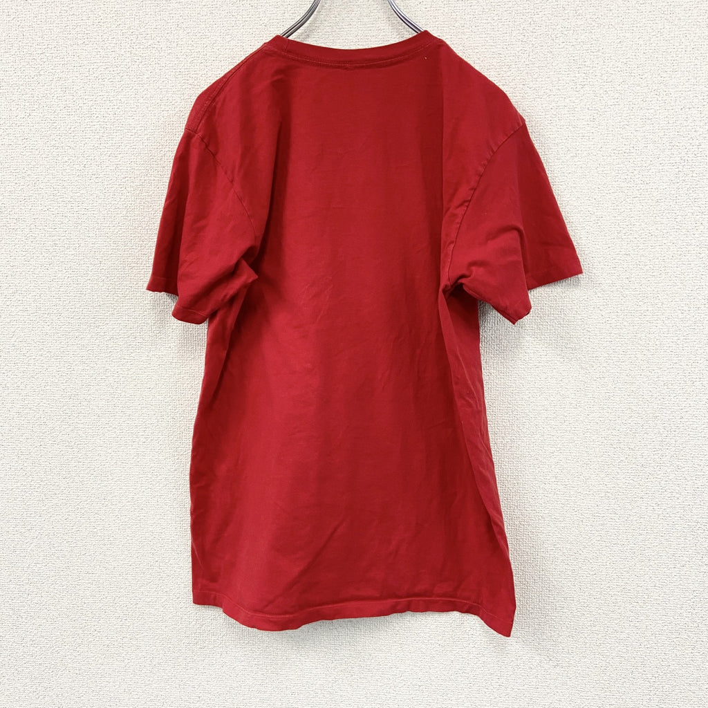 Wiz Khalifa　ウィズカリファー　半袖USラッパーTシャツ　人物T　赤　レッド　Mサイズ