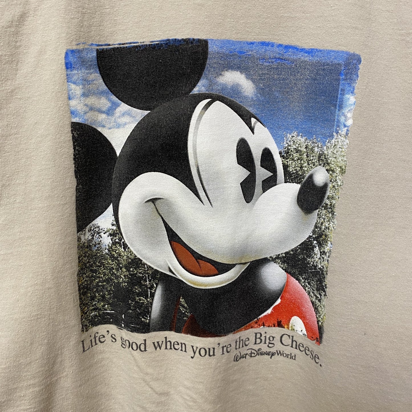古着 used　Disney World　ディズニー　ミッキーマウス　半袖オフィシャルプリントTシャツ　レトロ　クルーネック