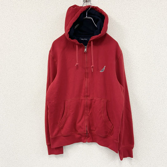 NAUTICA　ノーティカ　フルジップスウェットパーカー/フーディー　赤　レッド　Sサイズ