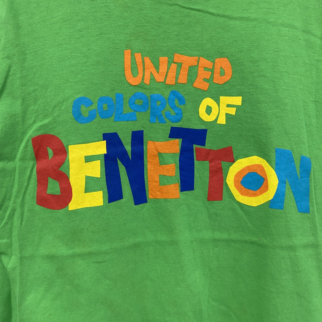 ～00s　UNITED COLORS OF BENETTON　ベネトン　半袖プリントTシャツ　グリーン　46サイズ