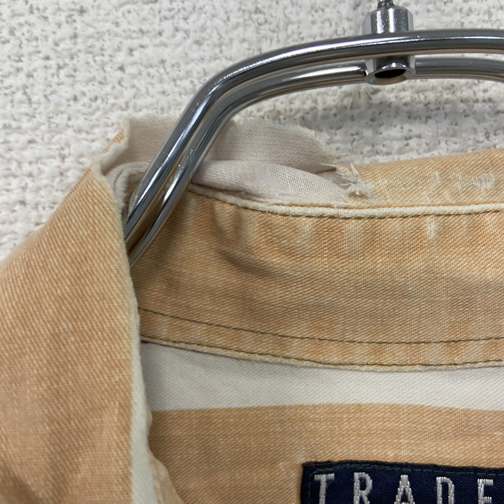 TRADER BAY　トレーダーベイ　長袖ボタンダウンシャツ　ストライプ柄　マルチカラー　Lサイズ