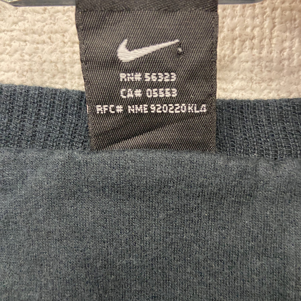 90s　NIKE　ナイキ　コットンニットベスト　スウッシュ　ヴィンテージ　黒　ブラック　Lサイズ