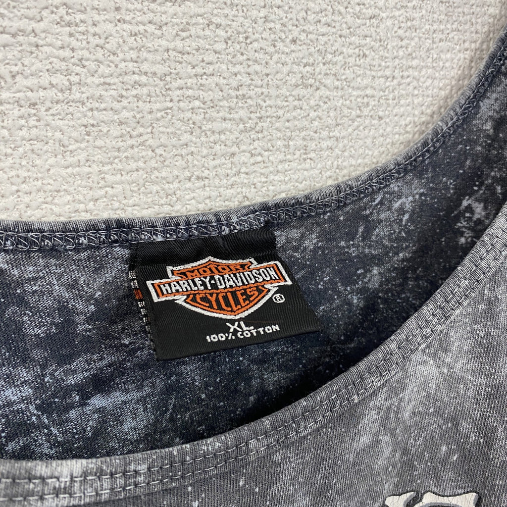 90s　HARLEY DAVIDSON　ハーレーダビッドソン　タンクトップ/ノースリーブ　グレー　XLサイズ