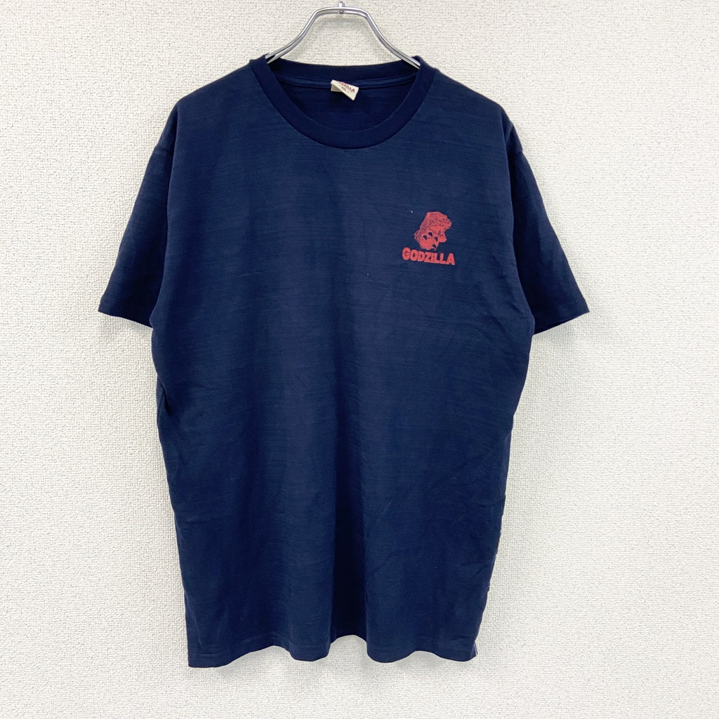 GODZILLA　ゴジラ　半袖プリントTシャツ　紺　ネイビー　2XLサイズ