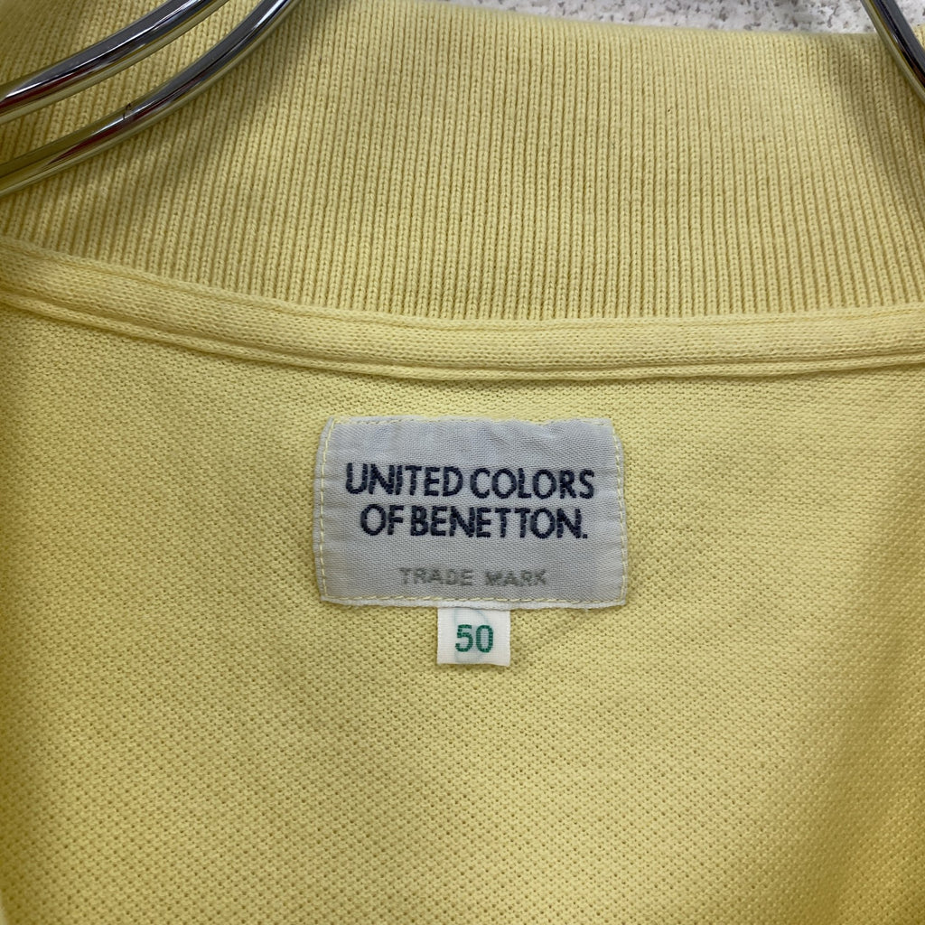 UNITED COLORS OF BENETTON　ユナイテッドカラーズオブベネトン　半袖ポロシャツ　黄色　イエロー　50サイズ