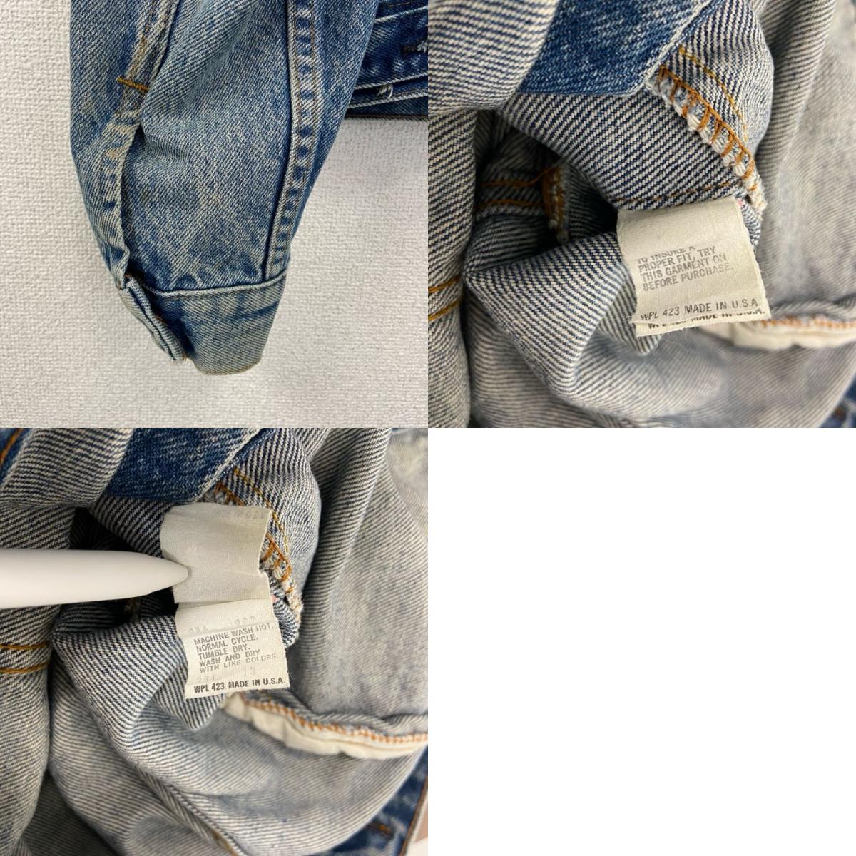 ～90s　Levi's　リーバイス　4thタイプ　デニムジャケット/Gジャン　ヴィンテージ　インディゴ