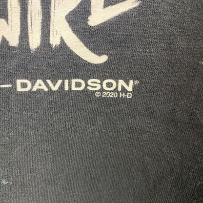 HARLEY DAVIDSON　ハーレーダビッドソン　半袖プリントTシャツ　黒　ブラック　Lサイズ