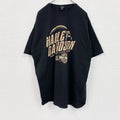HARLEY DAVIDSON　ハーレーダビッドソン　半袖両面プリントTシャツ　黒　ブラック　XLサイズ