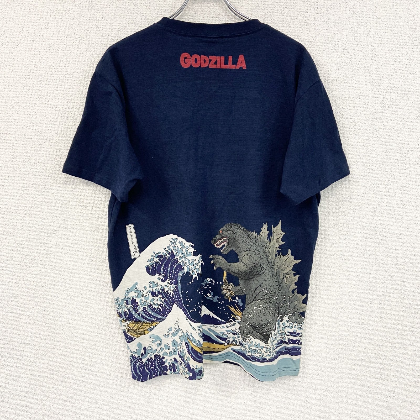 GODZILLA　ゴジラ　半袖プリントTシャツ　紺　ネイビー　2XLサイズ