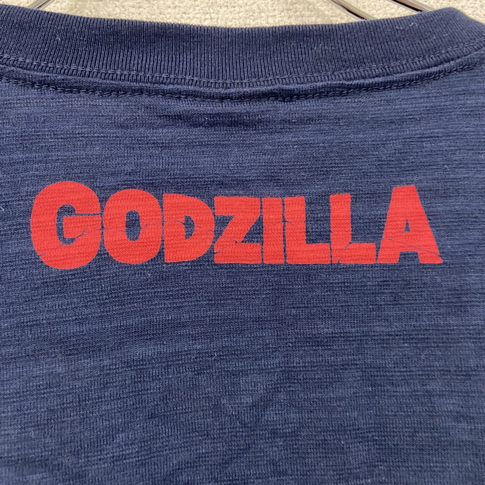 GODZILLA　ゴジラ　半袖プリントTシャツ　紺　ネイビー　2XLサイズ