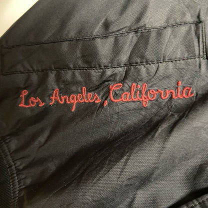 古着 used　HOLLISTER ホリスター　長袖ナイロンスタジャン　アウター　Los Angeles　黒　ブラック　Sサイズ