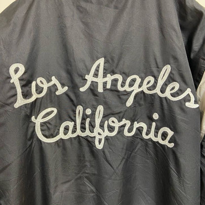古着 used　HOLLISTER ホリスター　長袖ナイロンスタジャン　アウター　Los Angeles　黒　ブラック　Sサイズ