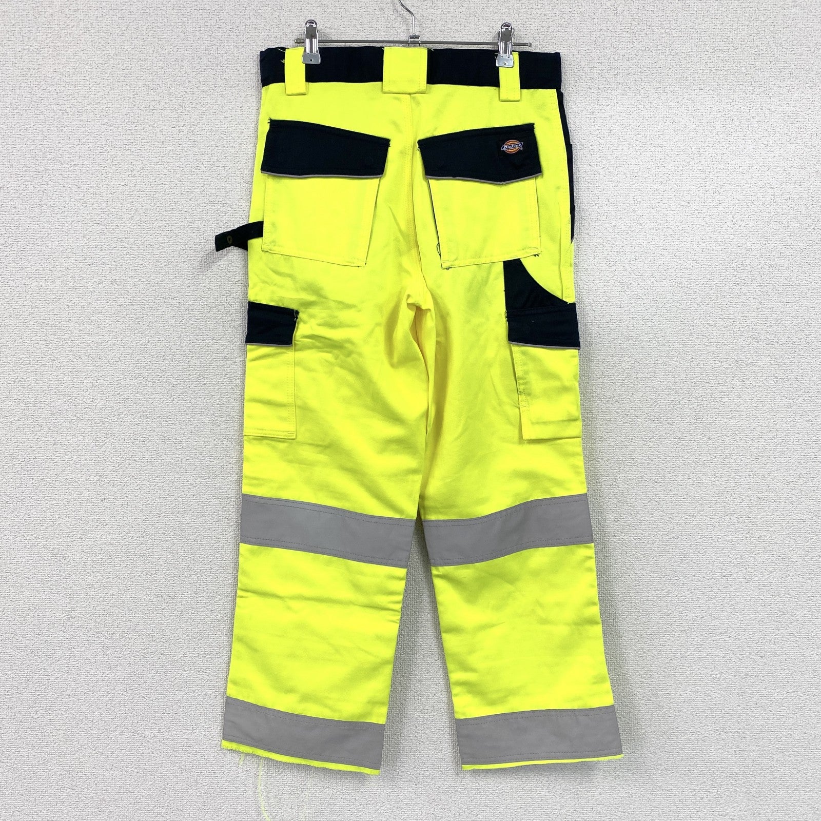 Dickies　ディッキーズ　ヨーロッパ限定企画モデル　Industry Hi-Vis Trousers　ワークパンツ　ジップフライ　蛍光　ネオンイエロー　40Tサイズ