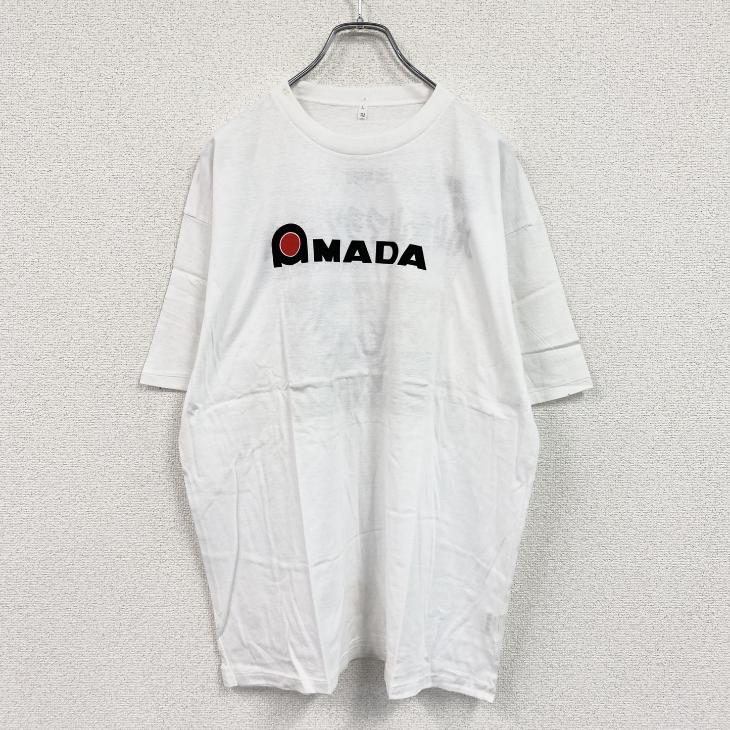 大山登山マラソン大会　半袖プリントTシャツ　シングルステッチ　白　ホワイト　Lサイズ