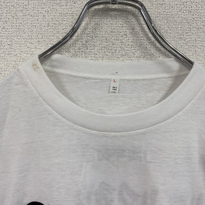 大山登山マラソン大会　半袖プリントTシャツ　シングルステッチ　白　ホワイト　Lサイズ