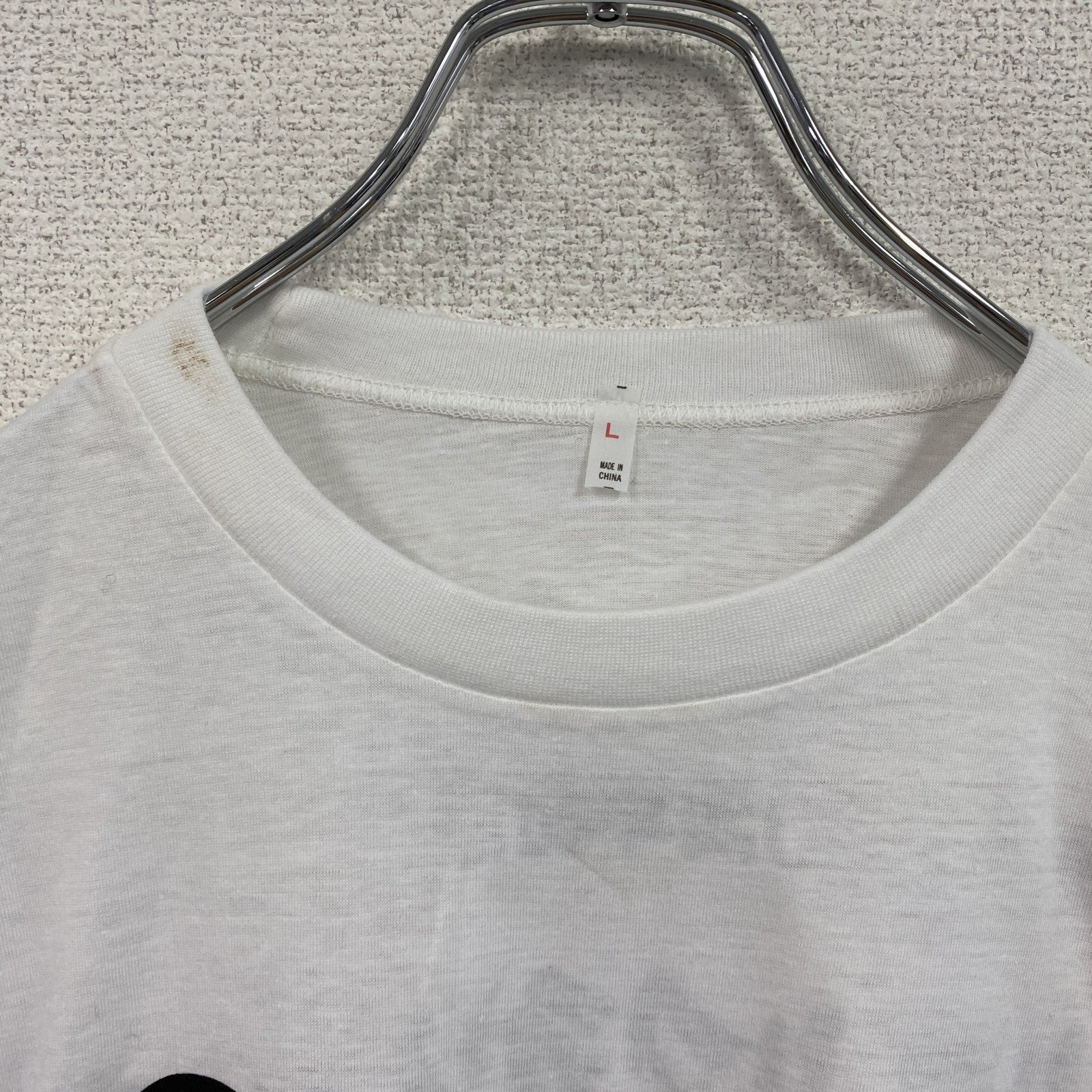 大山登山マラソン大会　半袖プリントTシャツ　シングルステッチ　白　ホワイト　Lサイズ