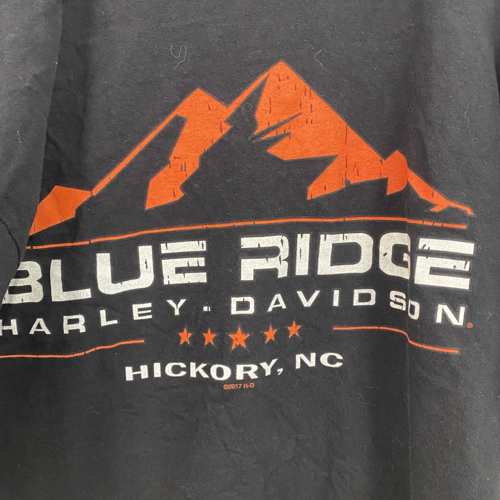 HARLEY DAVIDSON　ハーレーダビッドソン　半袖両面プリントTシャツ　黒　ブラック　XLサイズ