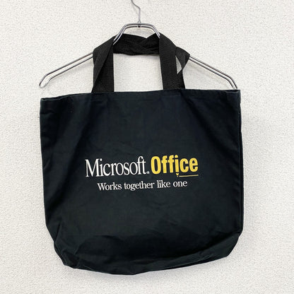 Microsoft Offece　マイクロソフトオフィス　キャンバストートバッグ　黒　ブラック