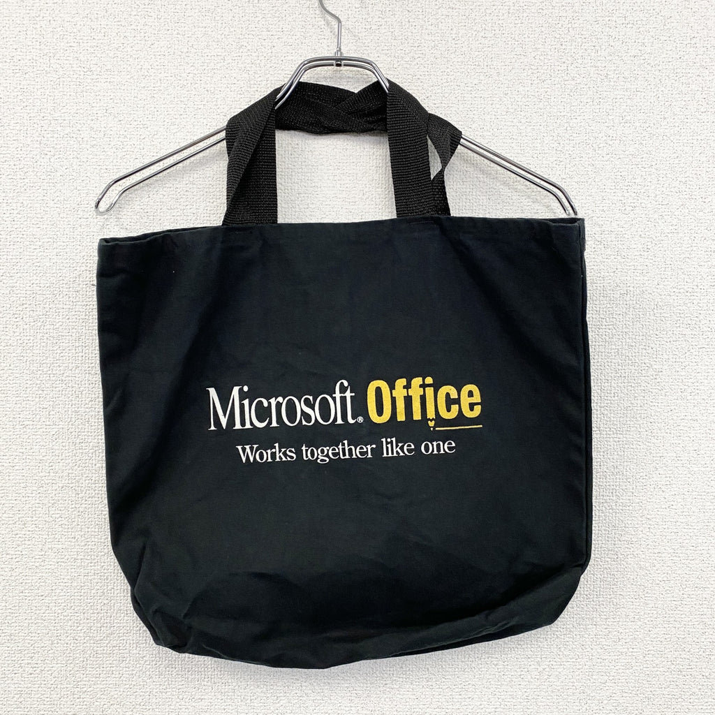Microsoft Offece　マイクロソフトオフィス　キャンバストートバッグ　黒　ブラック