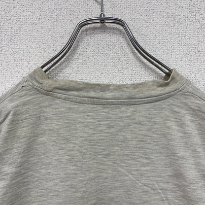 90s　半袖プリントTシャツ　染み込みプリント　ヴィンテージ　霜降りグレー　