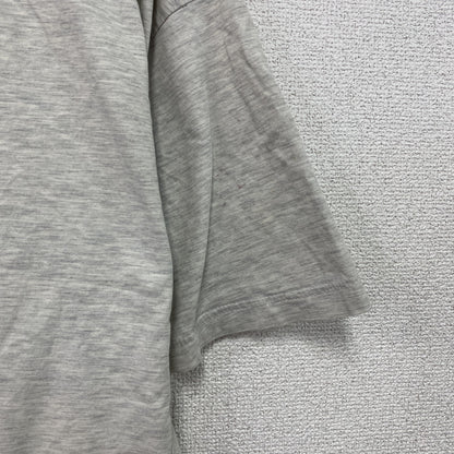 90s　半袖プリントTシャツ　染み込みプリント　ヴィンテージ　霜降りグレー　