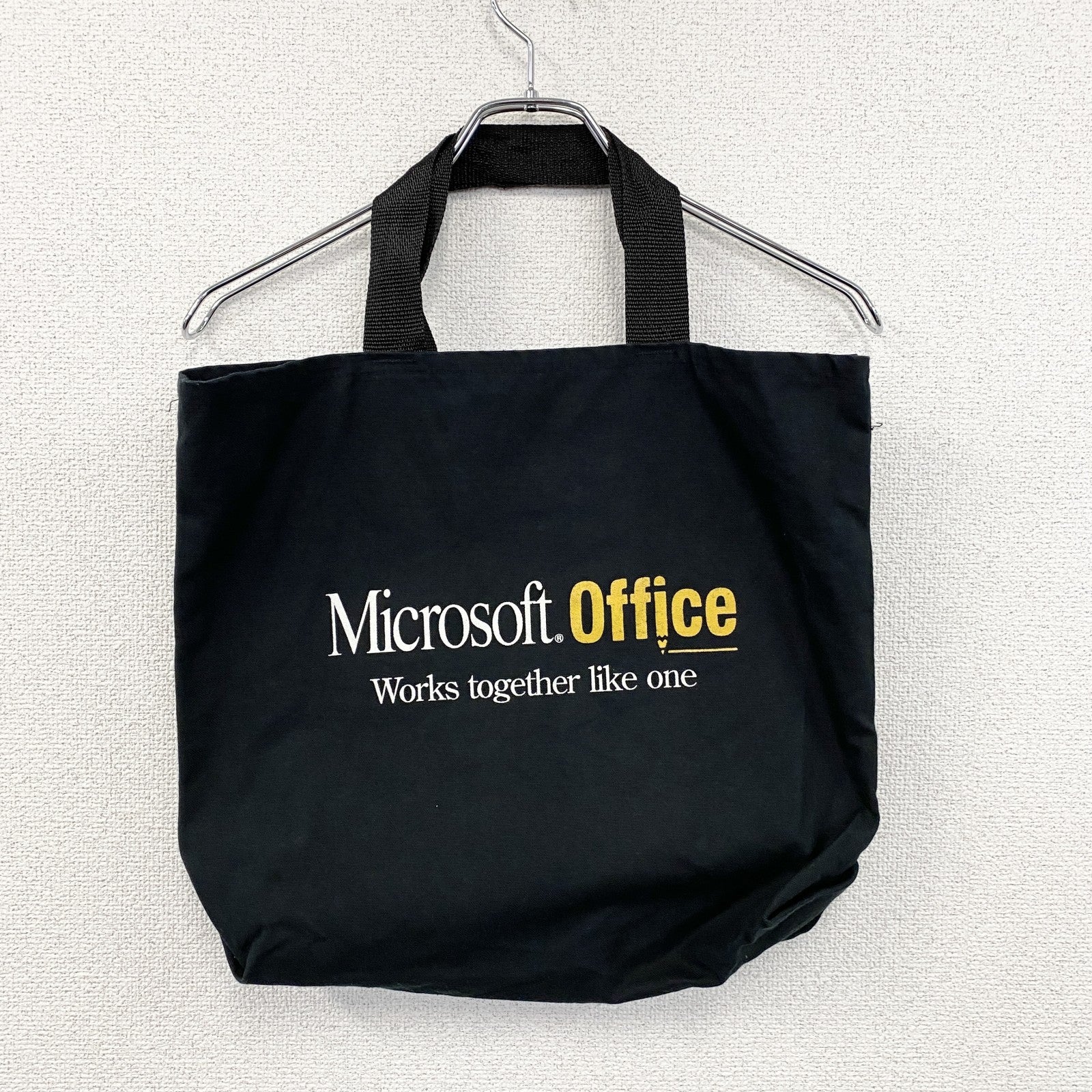 Microsoft Offece　マイクロソフトオフィス　キャンバストートバッグ　黒　ブラック