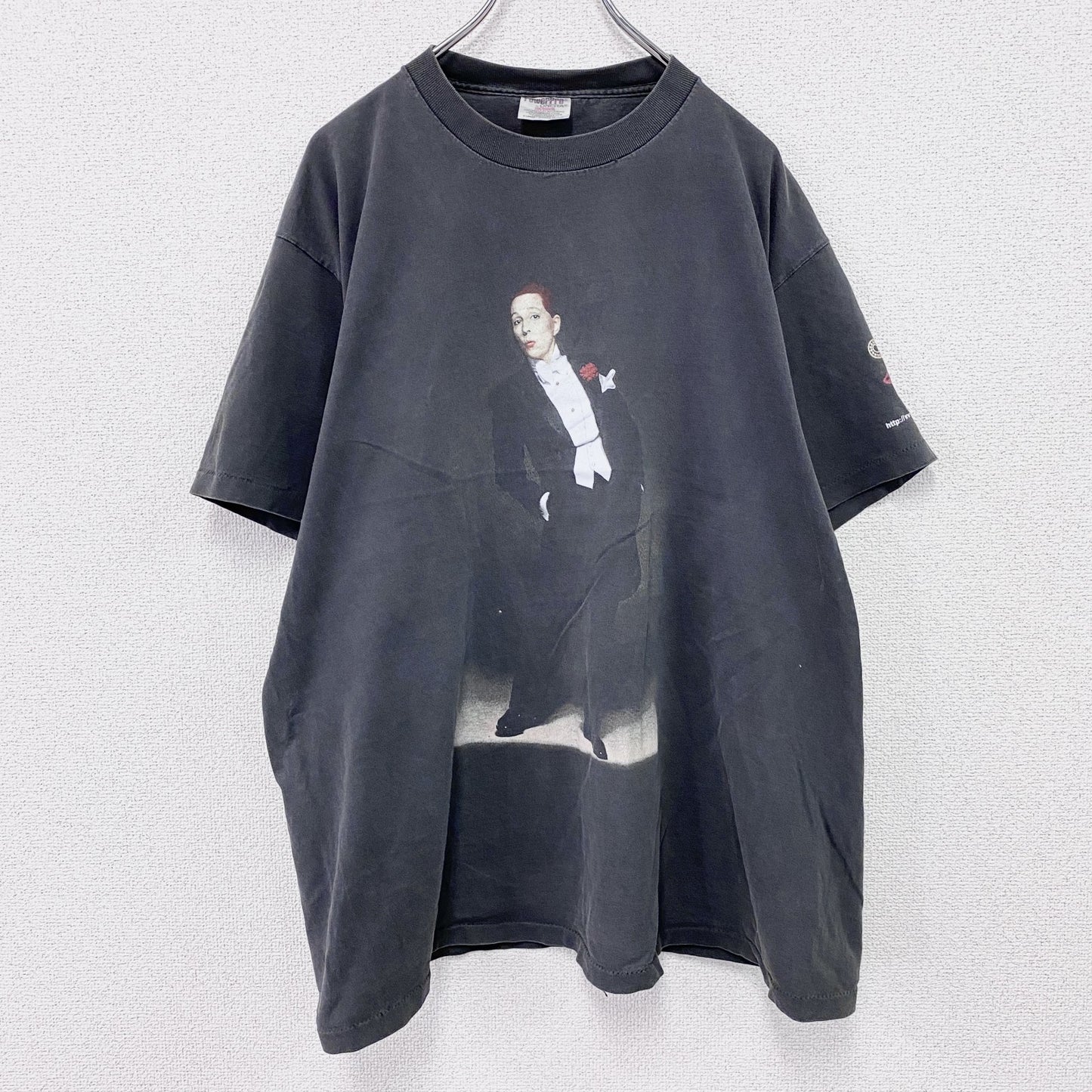 90s　ONEITA　Victor Victoria　ビクター ビクトリア　半袖Tシャツ　ムービーT　ミュージカル　シングルステッチ　黒　ブラック　XLサイズ　