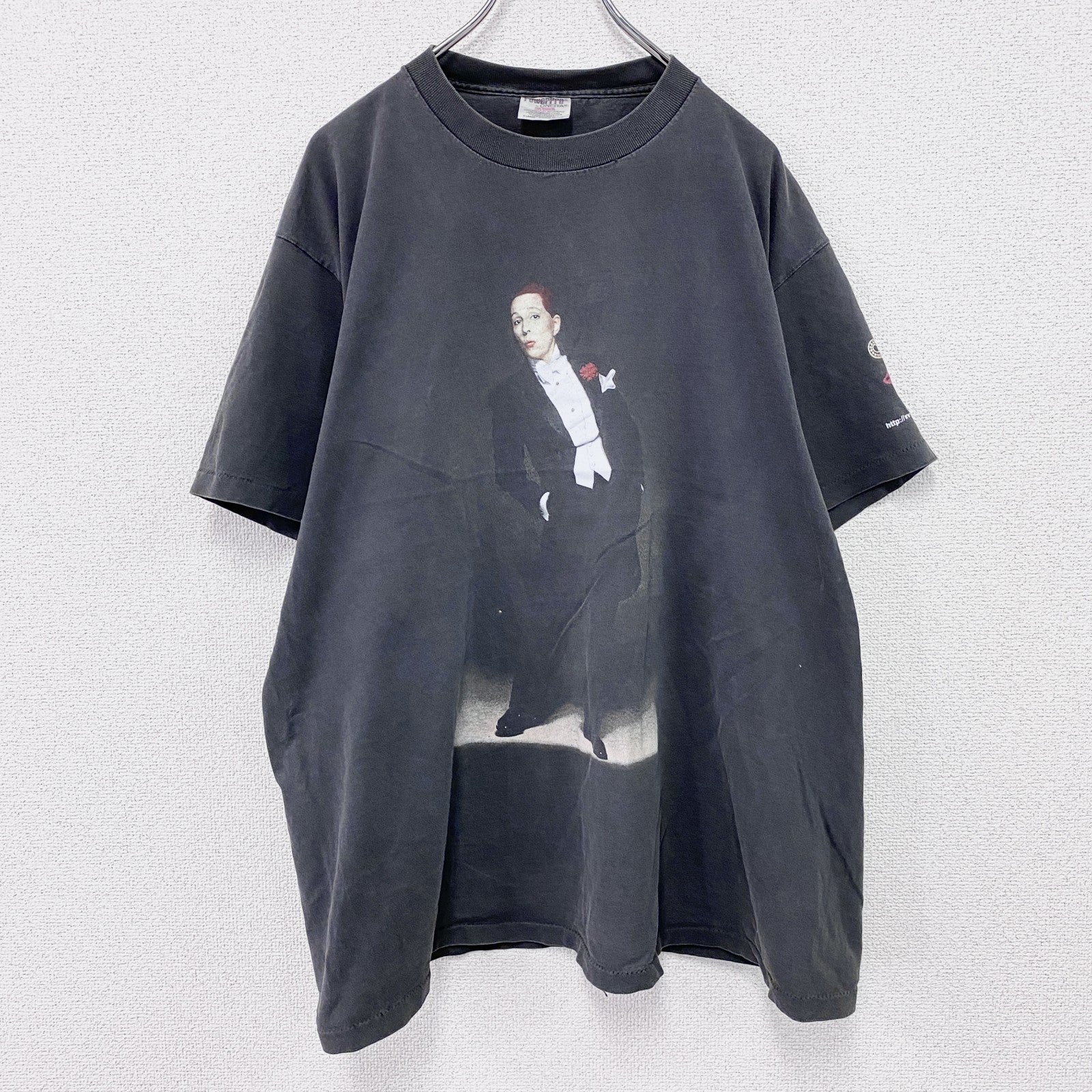 90s　ONEITA　Victor Victoria　ビクター ビクトリア　半袖Tシャツ　ムービーT　ミュージカル　シングルステッチ　黒　ブラック　XLサイズ　