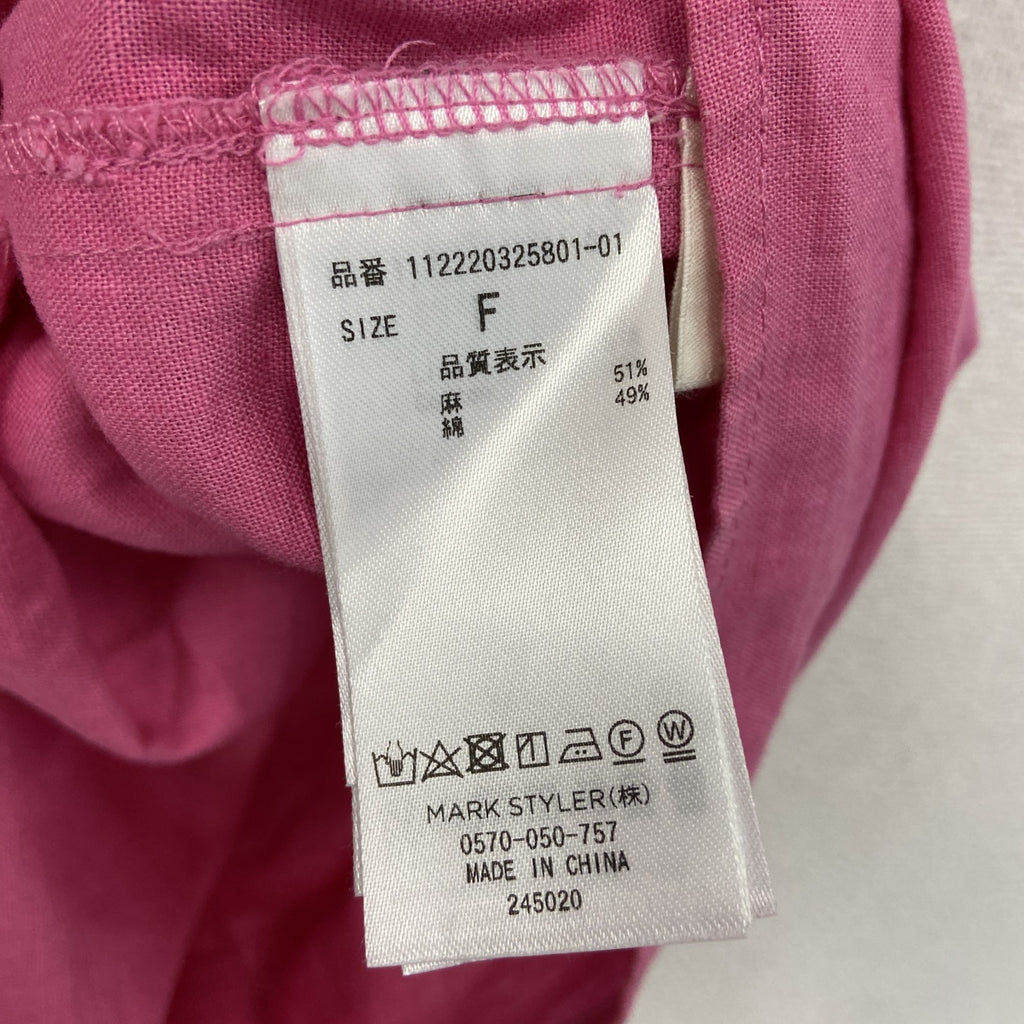 ungrid　アングリッド　パフスリーブボリュームワンピース　ピンク　Fサイズ