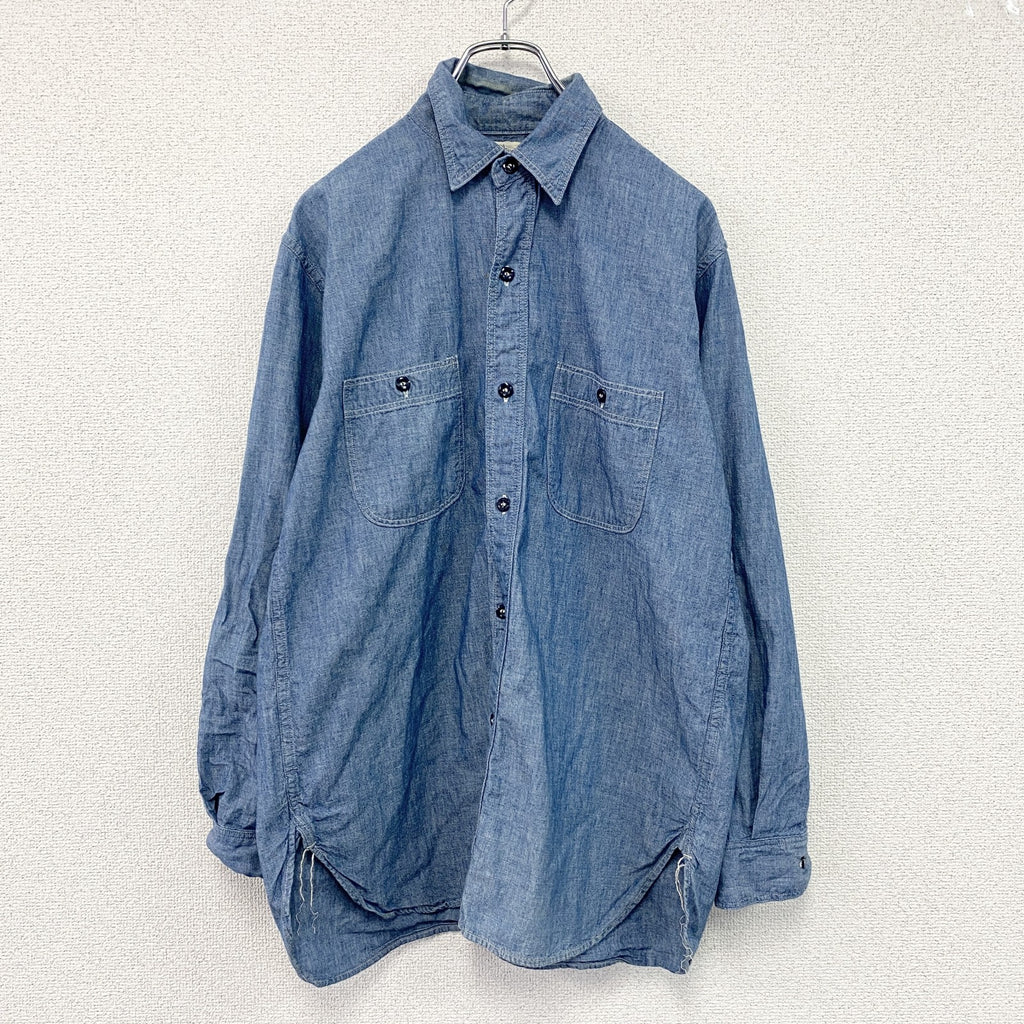 orSlow　オアスロウ　長袖シャンブレーシャツ　インディゴ　1サイズ