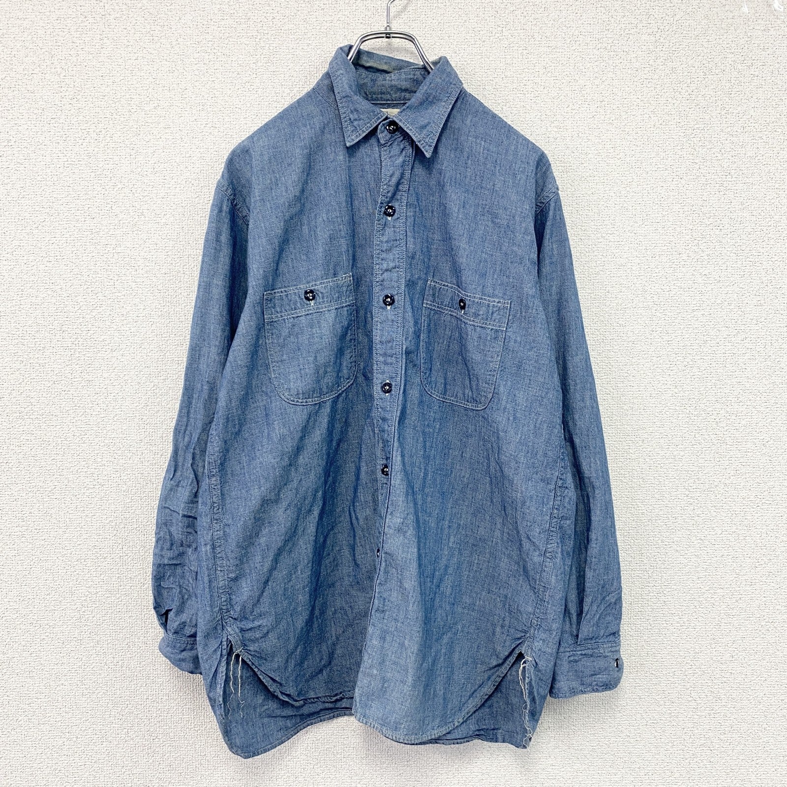 orSlow　オアスロウ　長袖シャンブレーシャツ　インディゴ　1サイズ