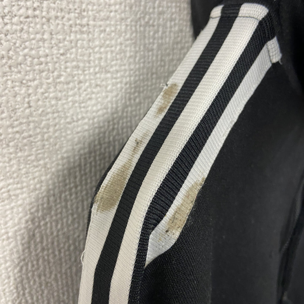 00s　adidas　アディダス　トラックジャケット/ジャージパーカー　デカロゴ　ヴィンテージ　黒　ブラック　Lサイズ