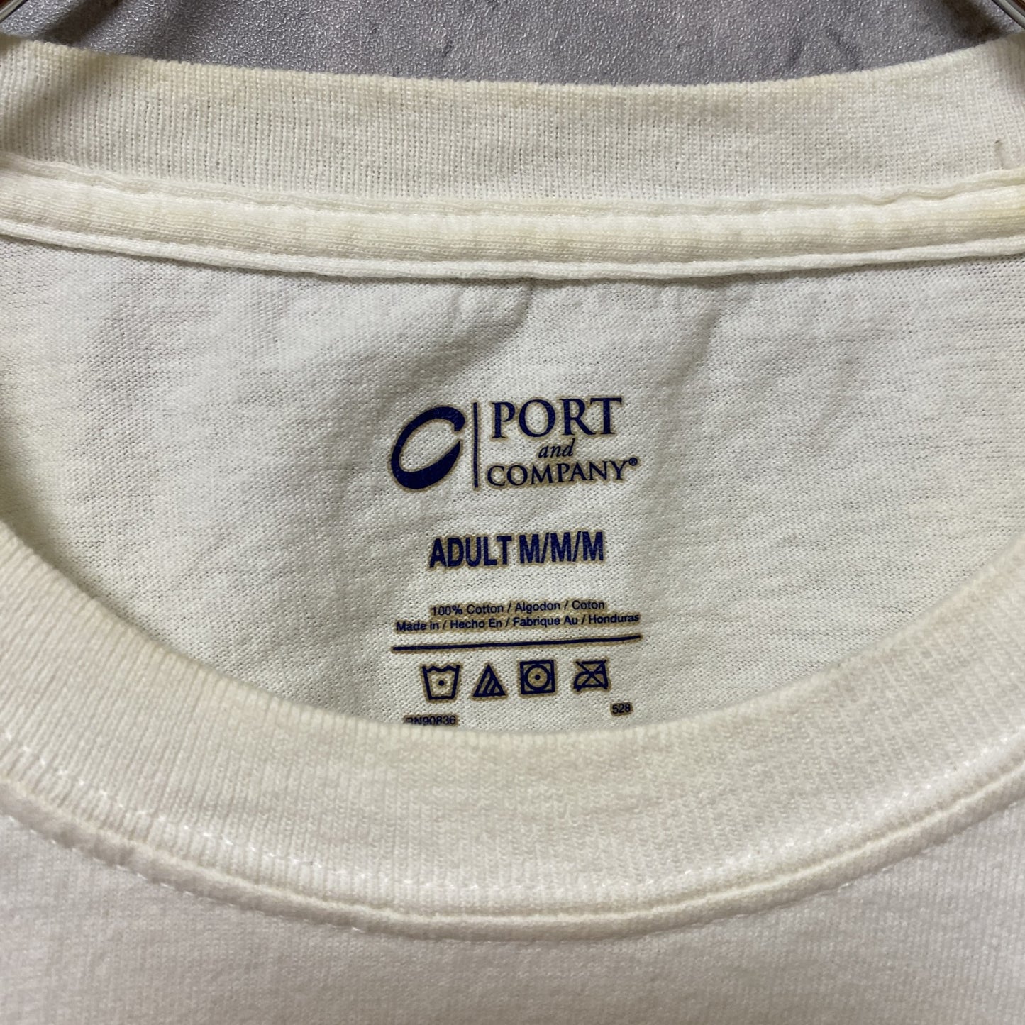 古着 used　WISCONSIN　半袖カレッジプリントTシャツ　白T　ホワイト　レトロ　デザイン　個性的　クルーネック　Mサイズ