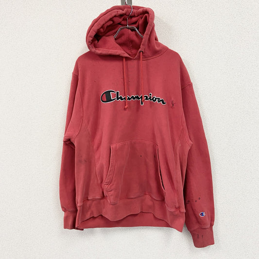 Champion　チャンピオン　リバースウィーブ　スウェットパーカー/フーディー　フェード　現行　赤　レッド　Lサイズ