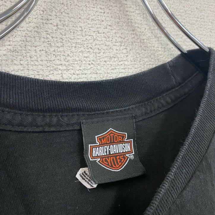 HARLEY DAVIDSON　ハーレーダビッドソン　半袖プリントTシャツ　黒　ブラック　Mサイズ