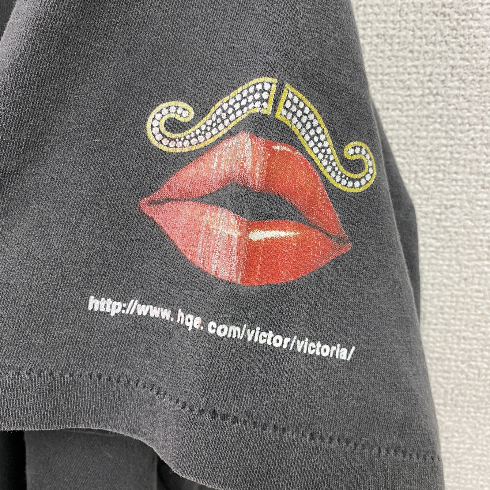 90s　ONEITA　Victor Victoria　ビクター ビクトリア　半袖Tシャツ　ムービーT　ミュージカル　シングルステッチ　黒　ブラック　XLサイズ　
