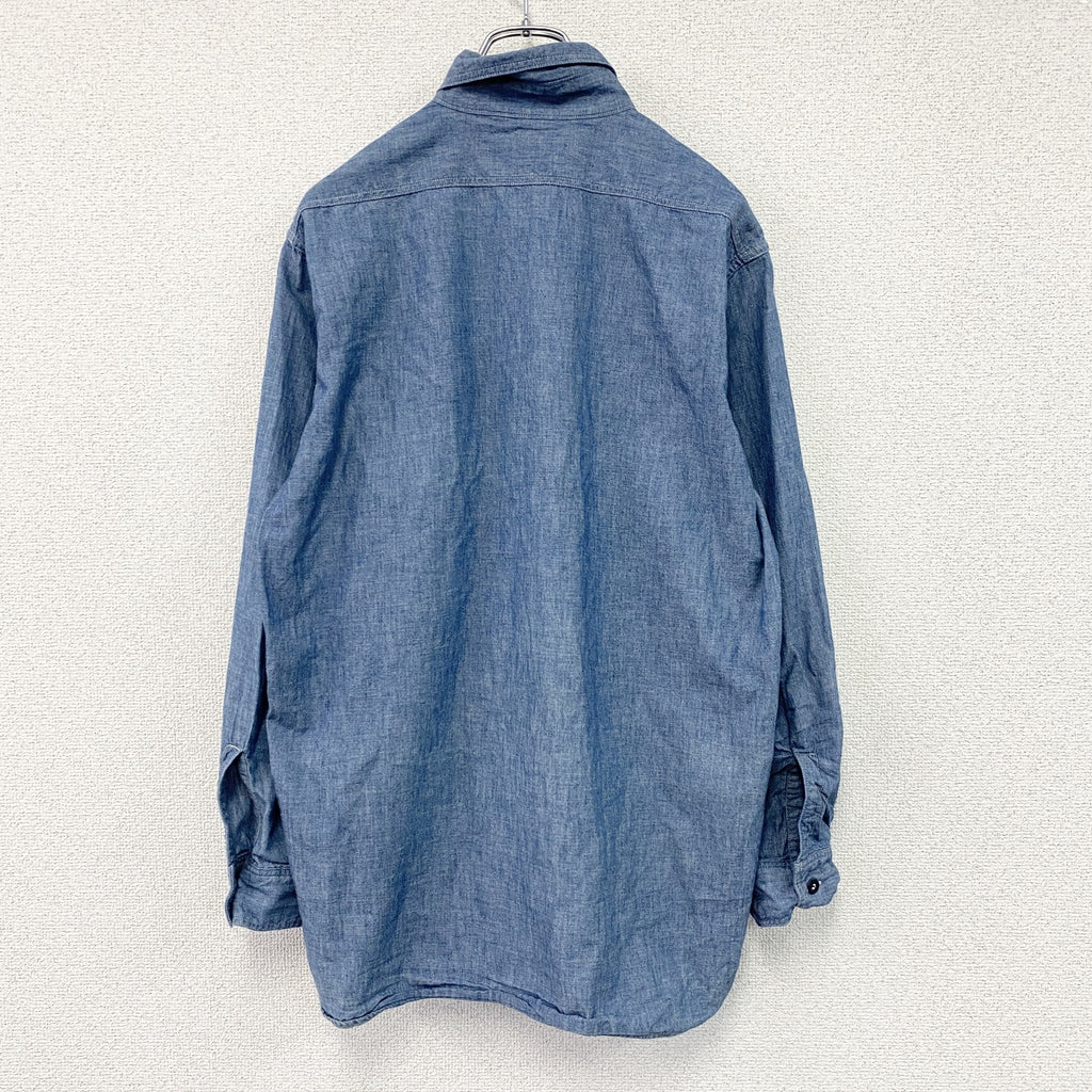 orSlow　オアスロウ　長袖シャンブレーシャツ　インディゴ　1サイズ