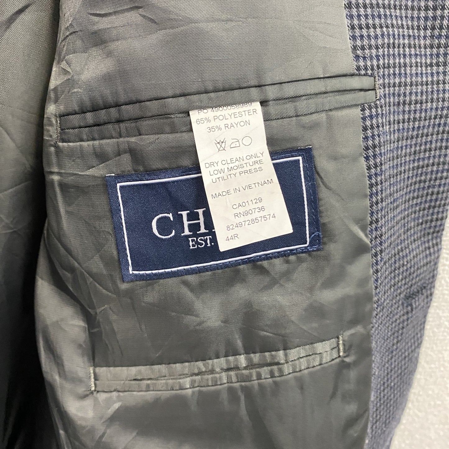 CHAPS　チャップス　 テーラードジャケット　紺　ネイビー　44Rサイズ