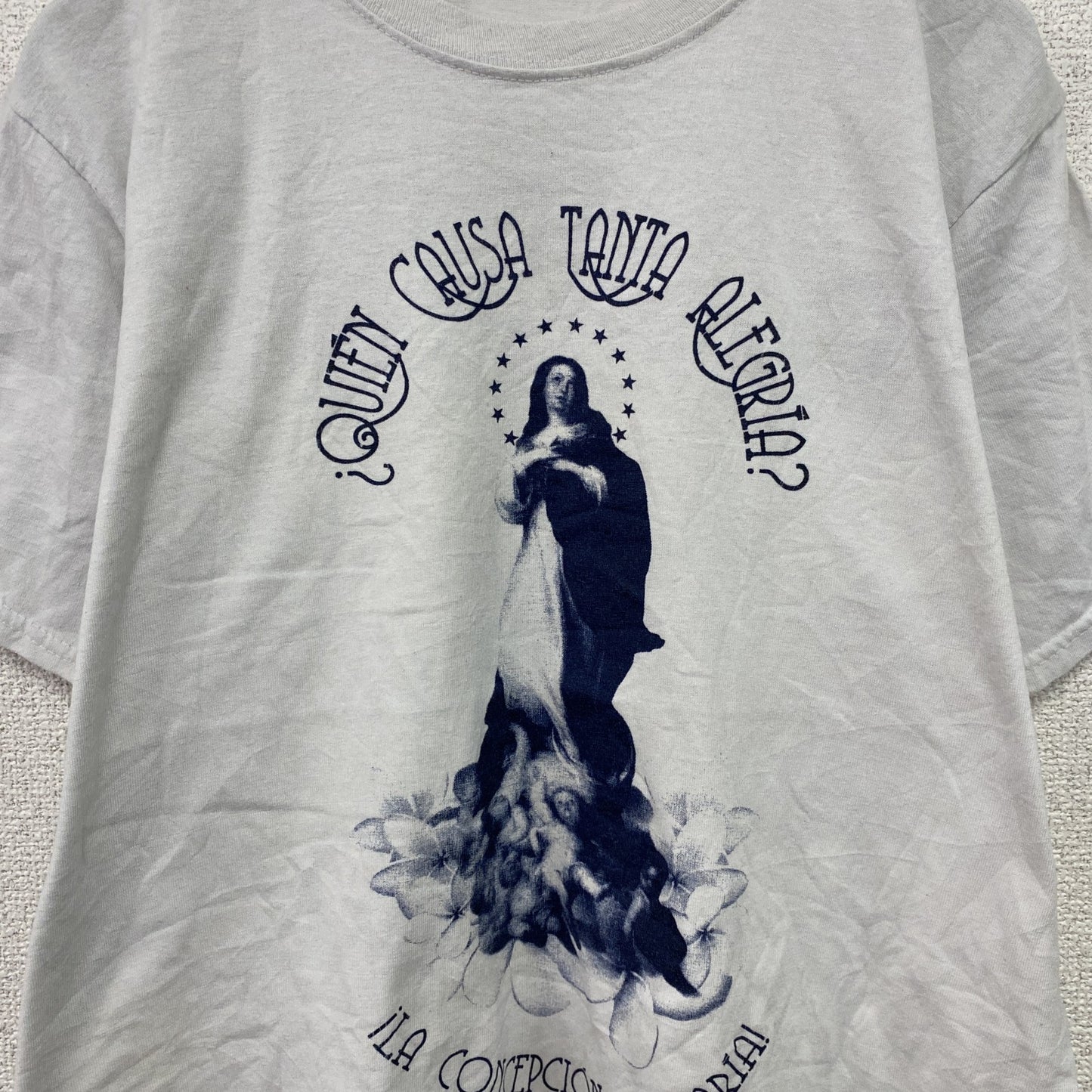 ～00s　3HHH　グアダルーペ　聖母マリア　半袖プリントTシャツ　ヴィンテージ　白　ホワイト　