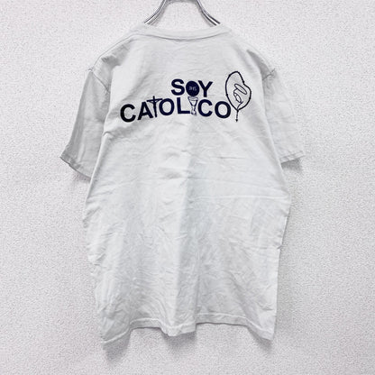 ～00s　3HHH　グアダルーペ　聖母マリア　半袖プリントTシャツ　ヴィンテージ　白　ホワイト　