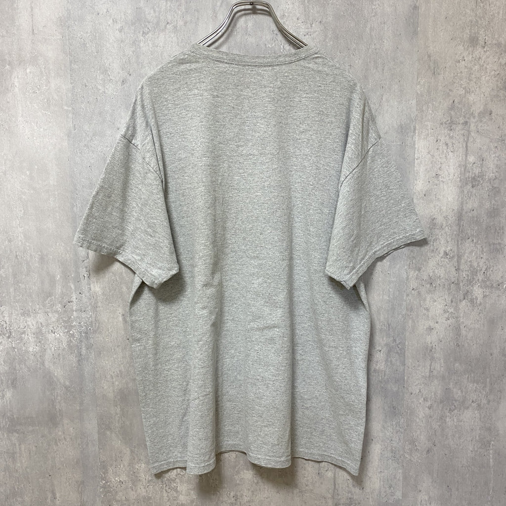 古着 used　Hanes　COTTON BOWL　アメフト　半袖カレッジプリントTシャツ　グレー　クルーネック　オーバーサイズ
