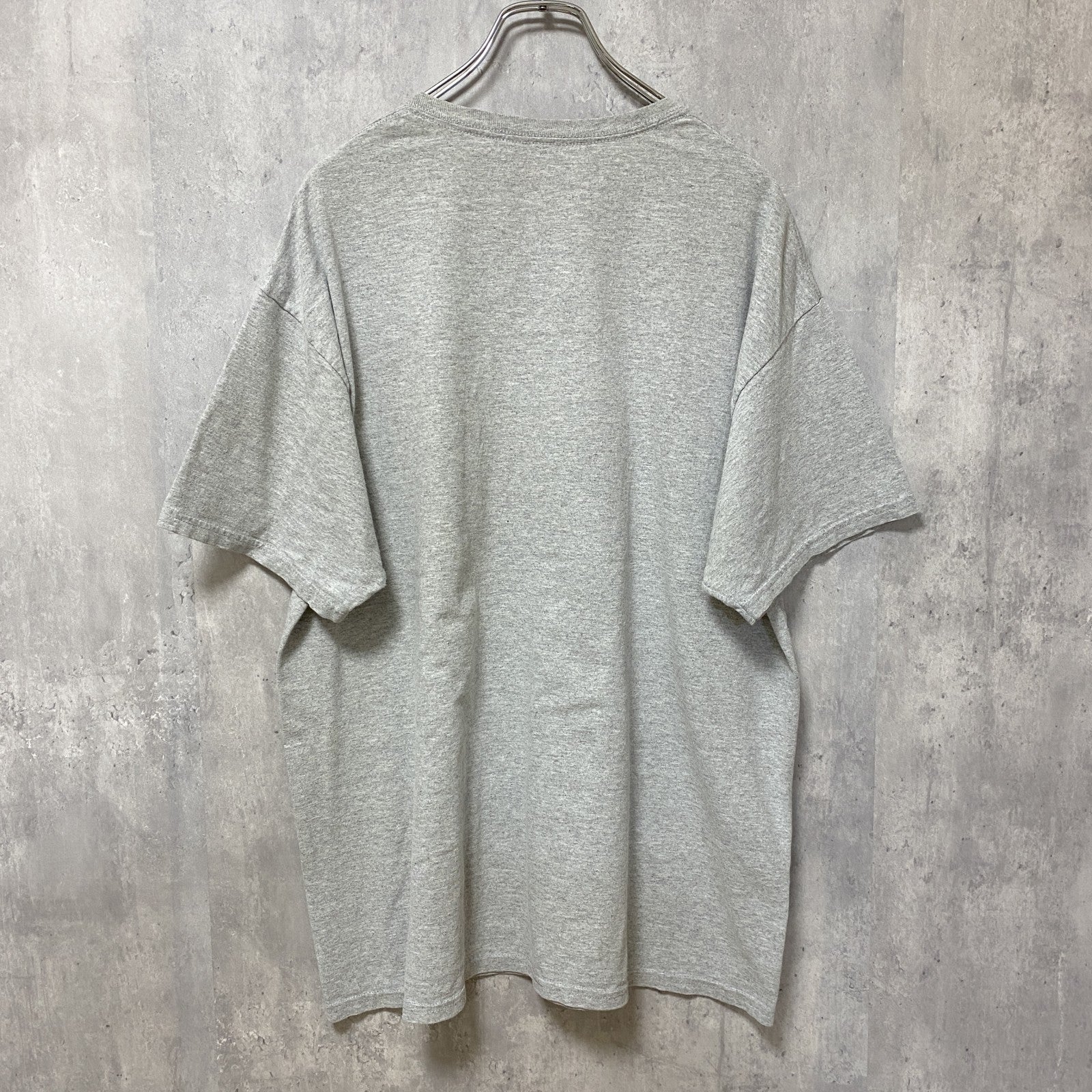 古着 used　Hanes　COTTON BOWL　アメフト　半袖カレッジプリントTシャツ　グレー　クルーネック　オーバーサイズ