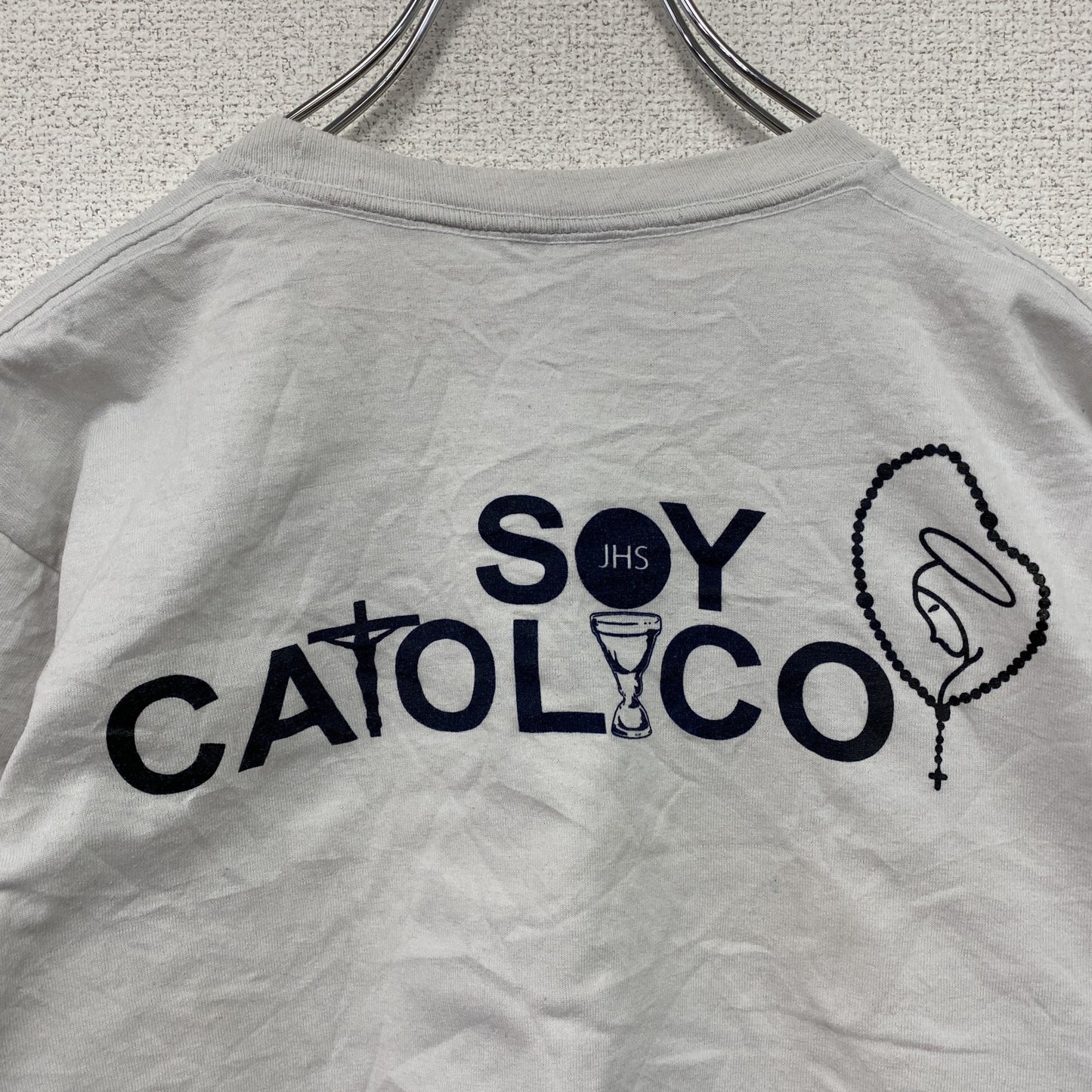 ～00s　3HHH　グアダルーペ　聖母マリア　半袖プリントTシャツ　ヴィンテージ　白　ホワイト　