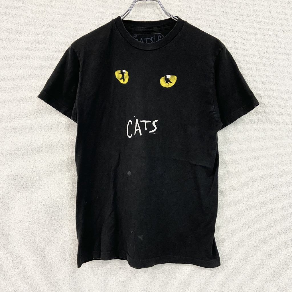 CATS　キャッツ　半袖プリントミュージカルシャツ　劇団四季　黒　ブラック　Mサイズ
